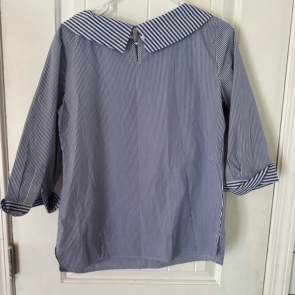 Talbots Blue and White Striped Shirt - Picture 4 of 4